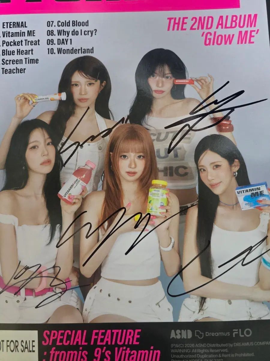 プロミスナイン(fromis_9) Glow ME サイン アルバム 出品