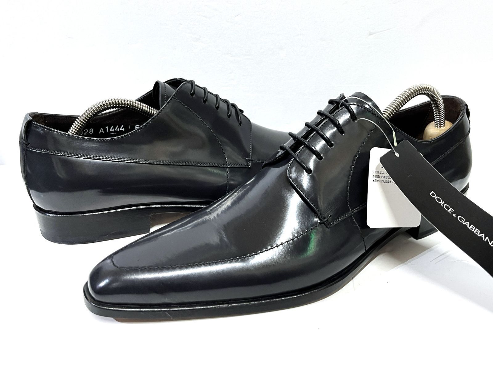 ■UK5(24cm)/■UK6(25cm)◆DOLCE&GABBANA｜ドルチェアンドガッバーナ レースアップ レザードレスシューズ ビジネス 革靴 KWY