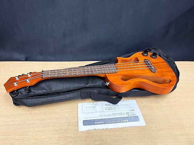 【現状品】 MAHALO EUK-200 コンサート ウクレレ ソリッドボディー ケース付き