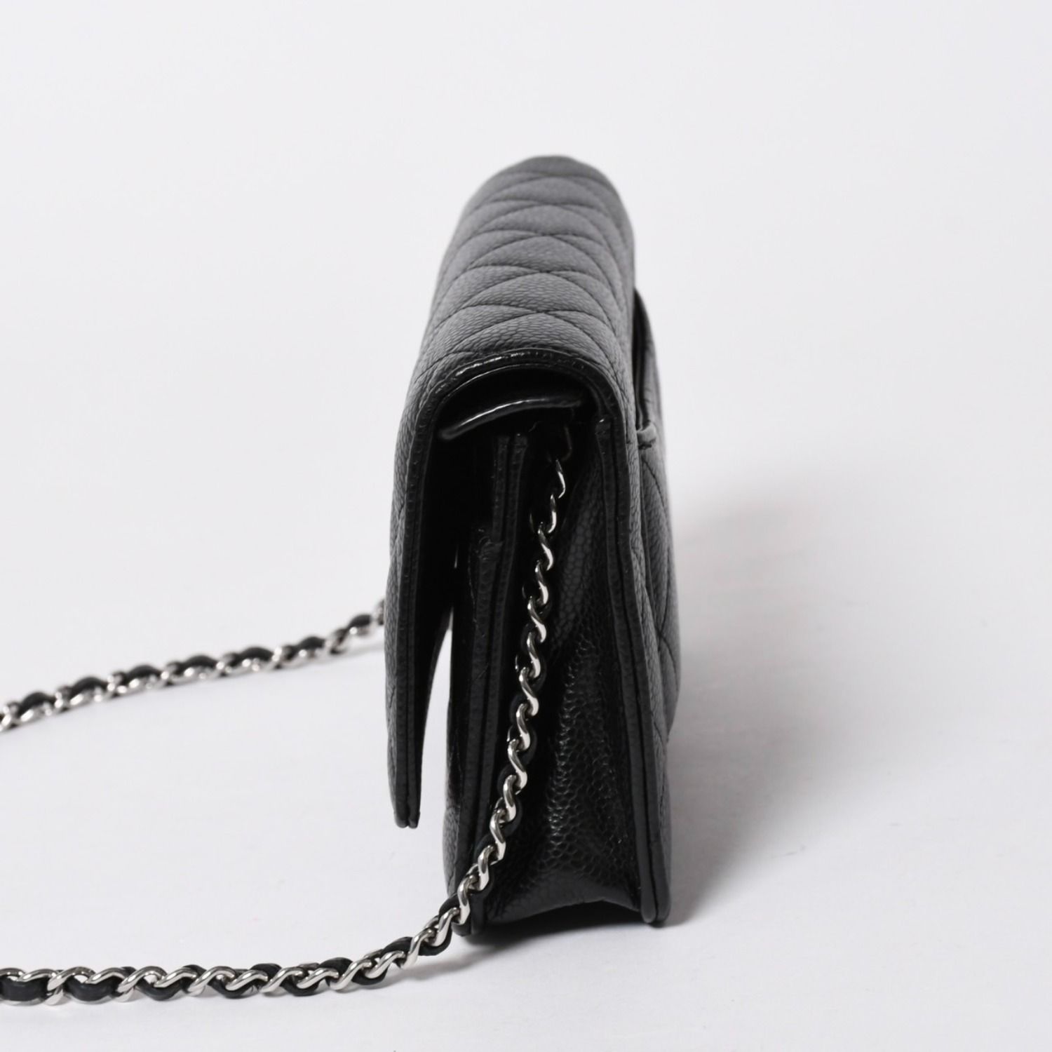 新品同様品 CHANEL シャネル 財布 マトラッセ クラシック チェーン