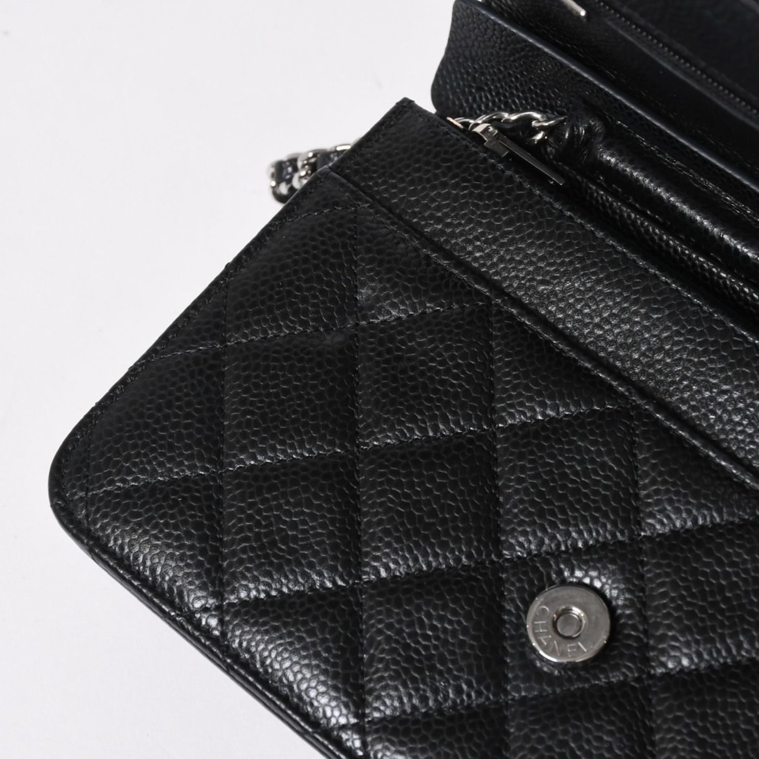新品同様品 CHANEL シャネル 財布 マトラッセ クラシック チェーン
