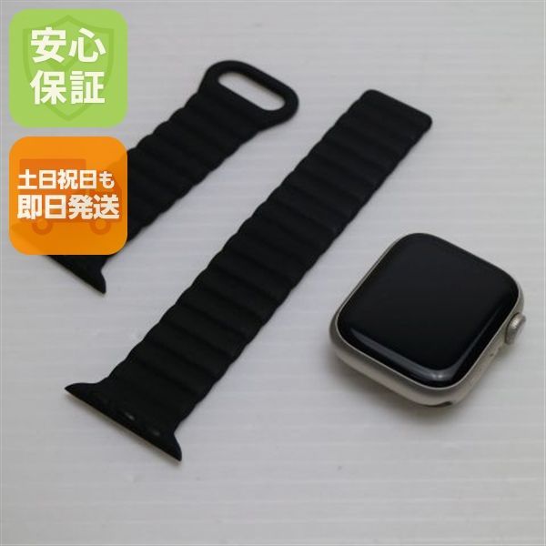 美品 Apple Watch Series8 41mm GPS+Cellular セルラー スターライト スマホ 土日祝発送 即日発送