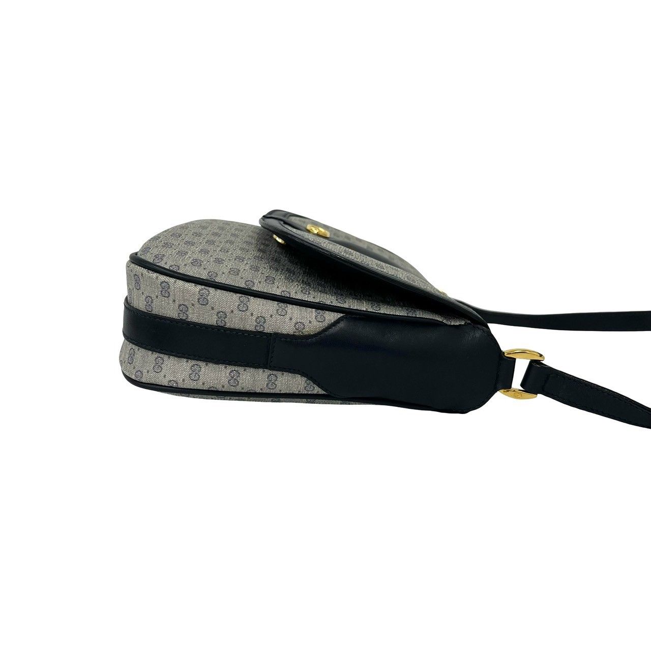 極 美品 袋付き GUCCI グッチ ヴィンテージ マイクロ GG ロゴ 金具