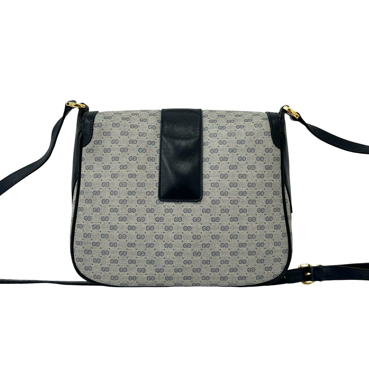 極美品　GUCCI GGスプリームショルダーバッグポシェットマイクロGGネイビー 極 美品 袋付き GUCCI グッチ ヴィンテージ マイクロ GG ロゴ 金具