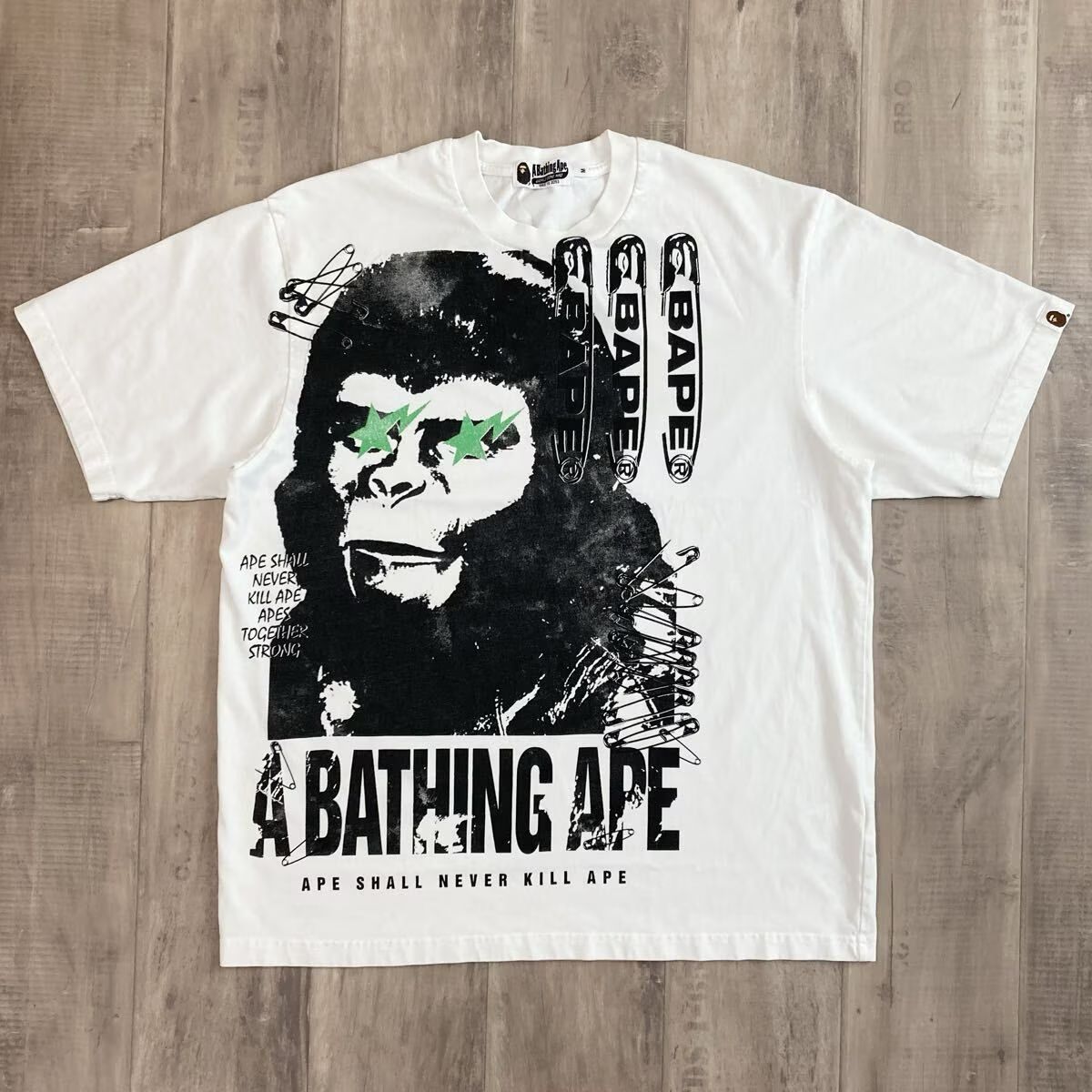 Garment Dye Multi Logo Relaxed Fit Tシャツ Mサイズ a bathing ape star BAPE STA BAPESTA エイプ ベイプ アベイシングエイプ y43
