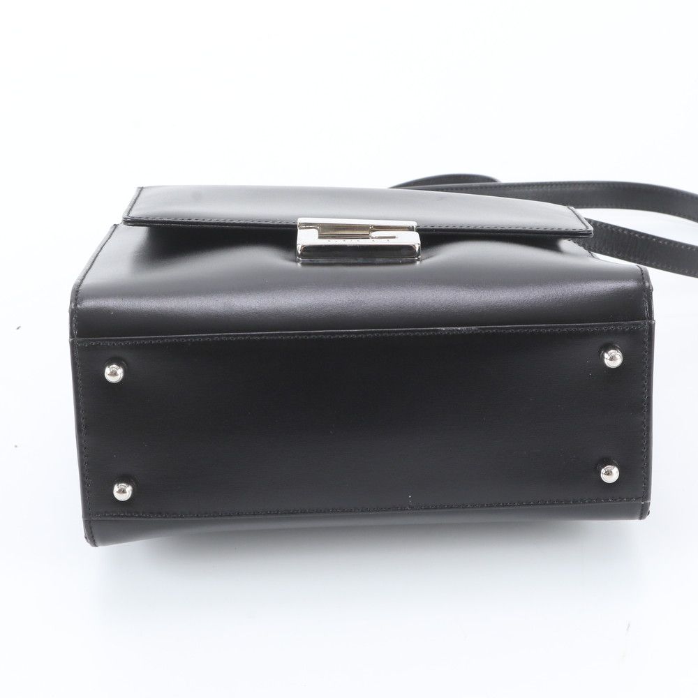美品 グッチ 007 2023 0267 レザー ショルダーバッグ 肩掛け ハンド 本革 ブラック 黒 ブランド レディース UWM EQ5-8【中古】