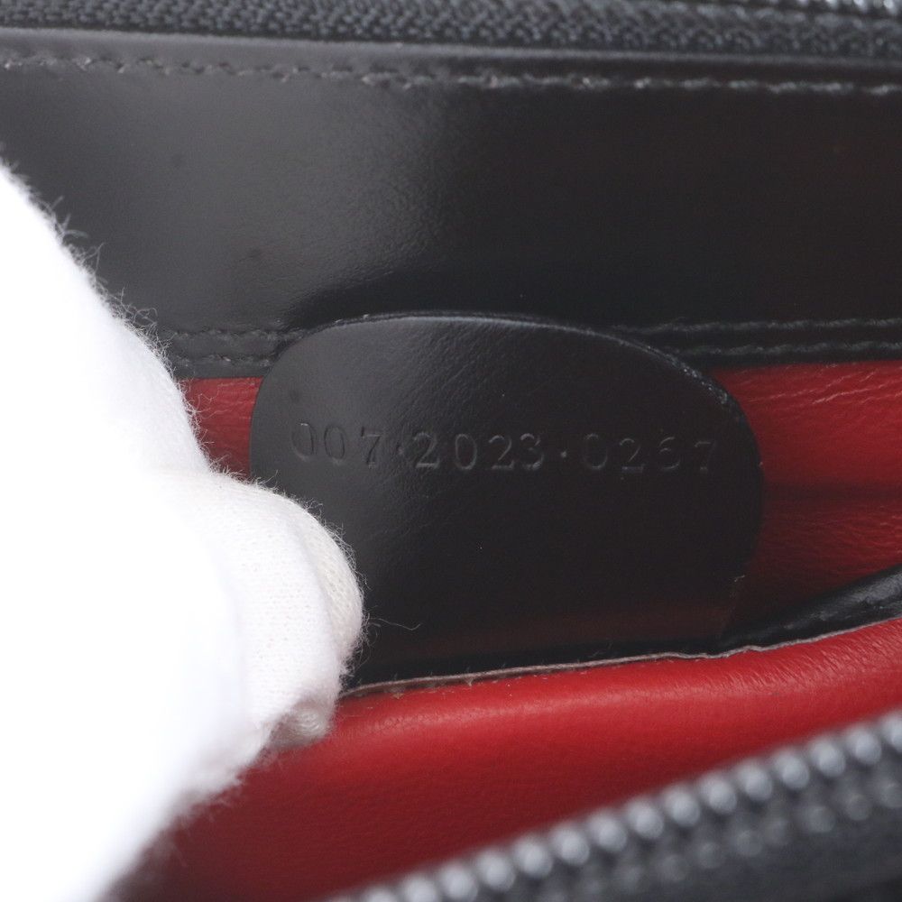 美品 グッチ 007 2023 0267 レザー ショルダーバッグ 肩掛け ハンド 本革 ブラック 黒 ブランド レディース UWM EQ5-8【中古】