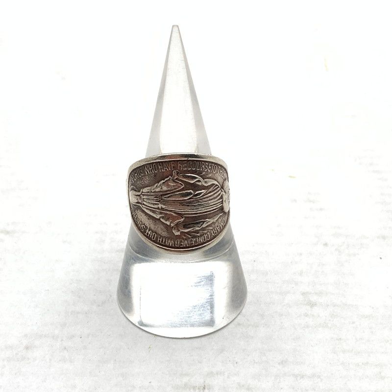 【中古品】 不思議のメダイ モチーフ リング SILVER 925 SIZE:16号程度 アクセサリー 【192-260902-ky-05-fuzh】