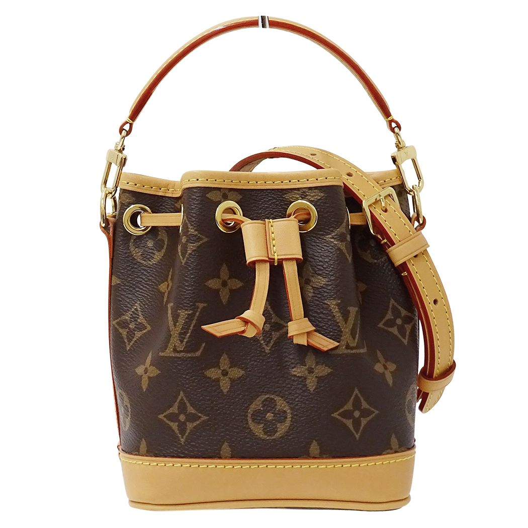 ルイ・ヴィトン LOUIS VUITTON バッグ モノグラム レディース ブランド ハンドバッグ ショルダーバッグ 2way ナノ ノエ M81266 ブラウン ミニバッグ 小さめ おしゃれ 【中古】