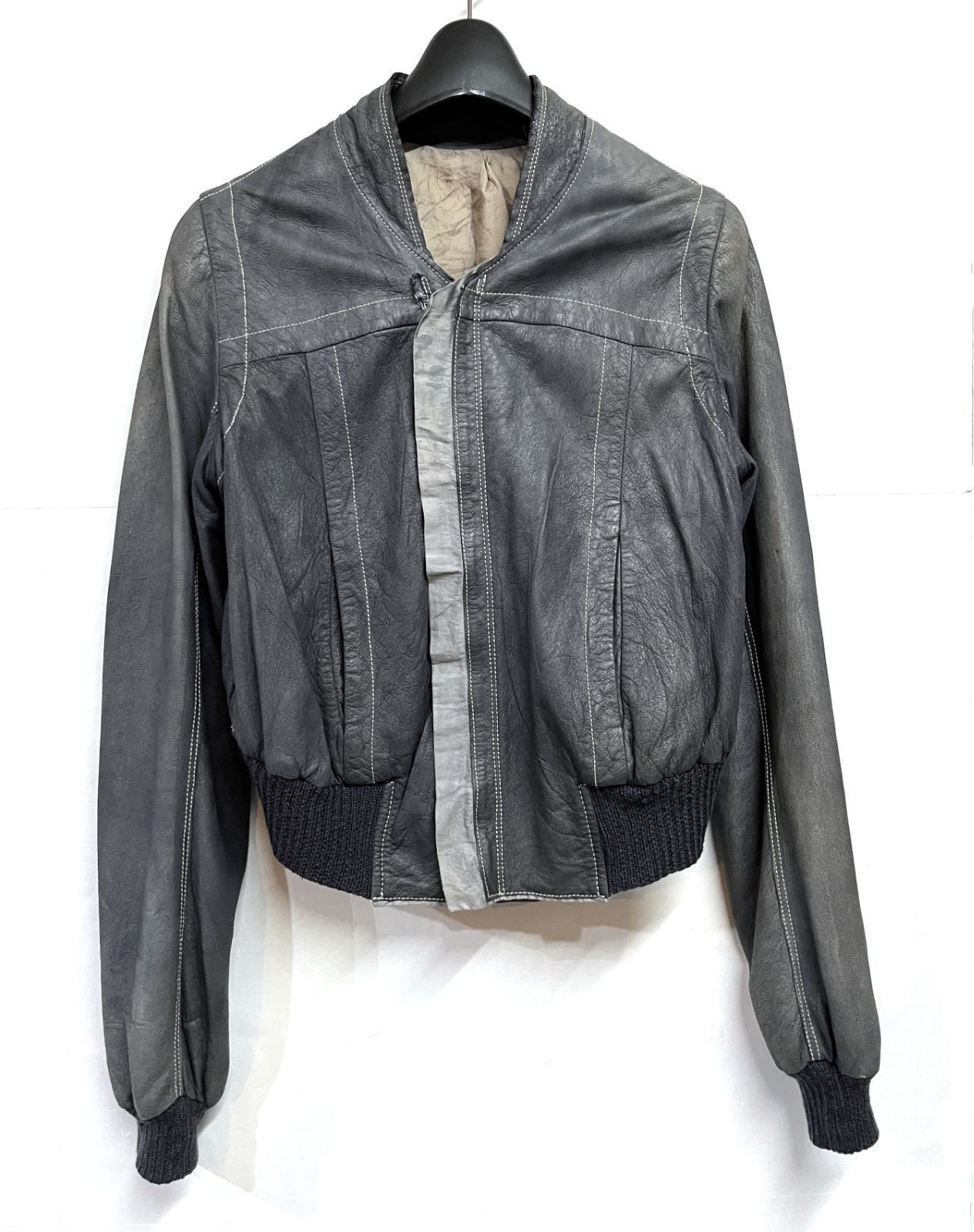 イタリア製 Rick Owens｜リックオウエンス ガーメントダイラムレザー ジャケット OTB 32,175円