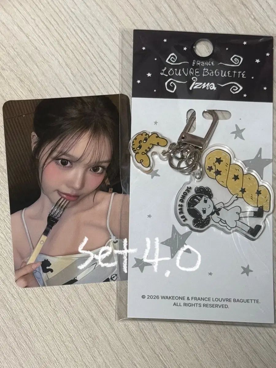 イズナ フランス ルーブル バゲット ポップアップ セット 特典 トレカ キーホルダー チョン・セビ izna jeong saebi pc