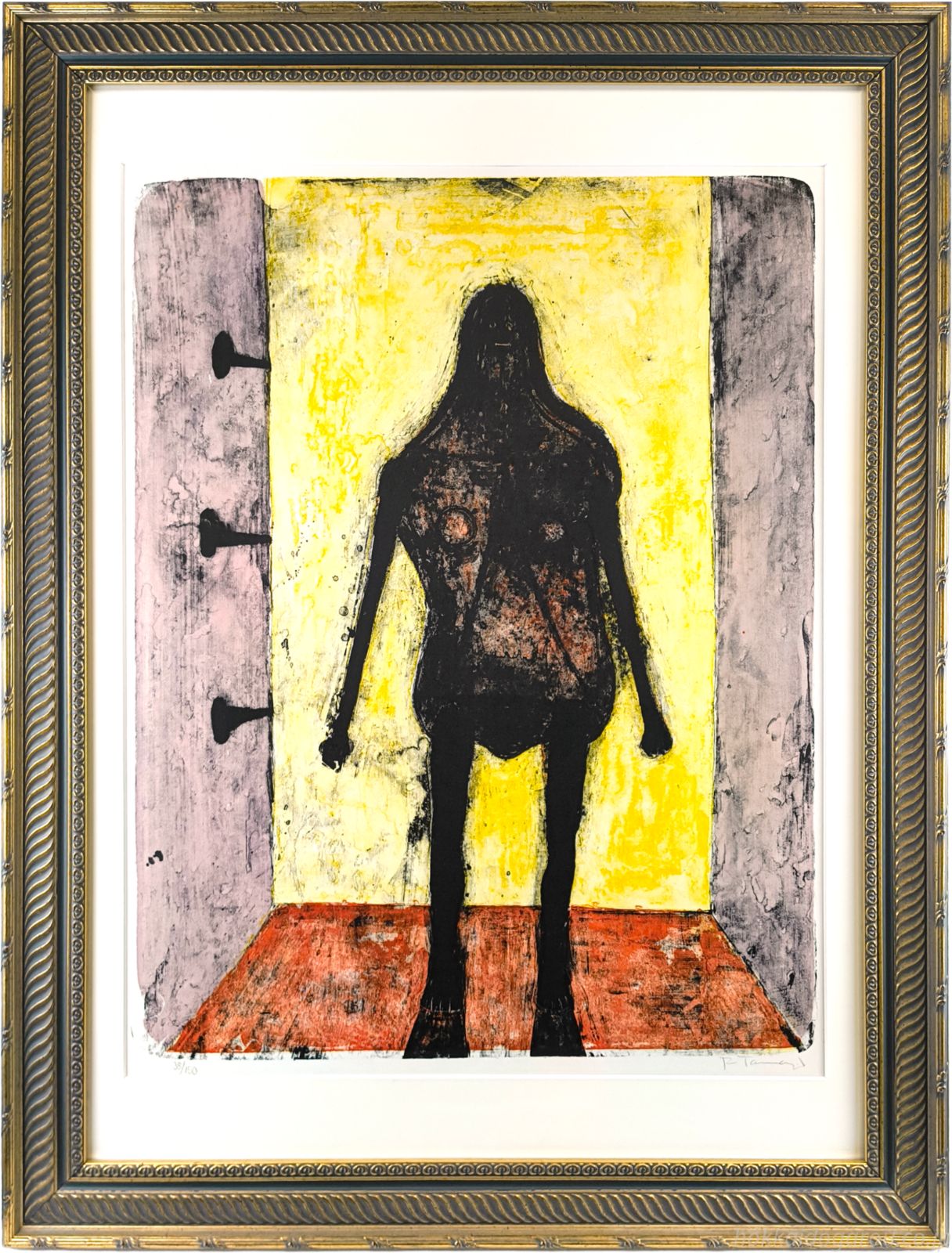 ルフィーノ・タマヨ 「黒のヴィーナス」 リトグラフ 版画 絵画