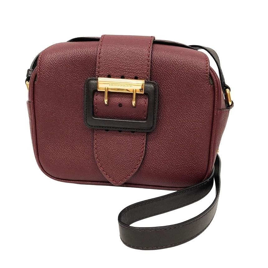 バーバリー BURBERRY レザー ショルダーバッグ スモール メドレー バックル クロスボディバッグ ブルゴーニュ aq13233 32,175円