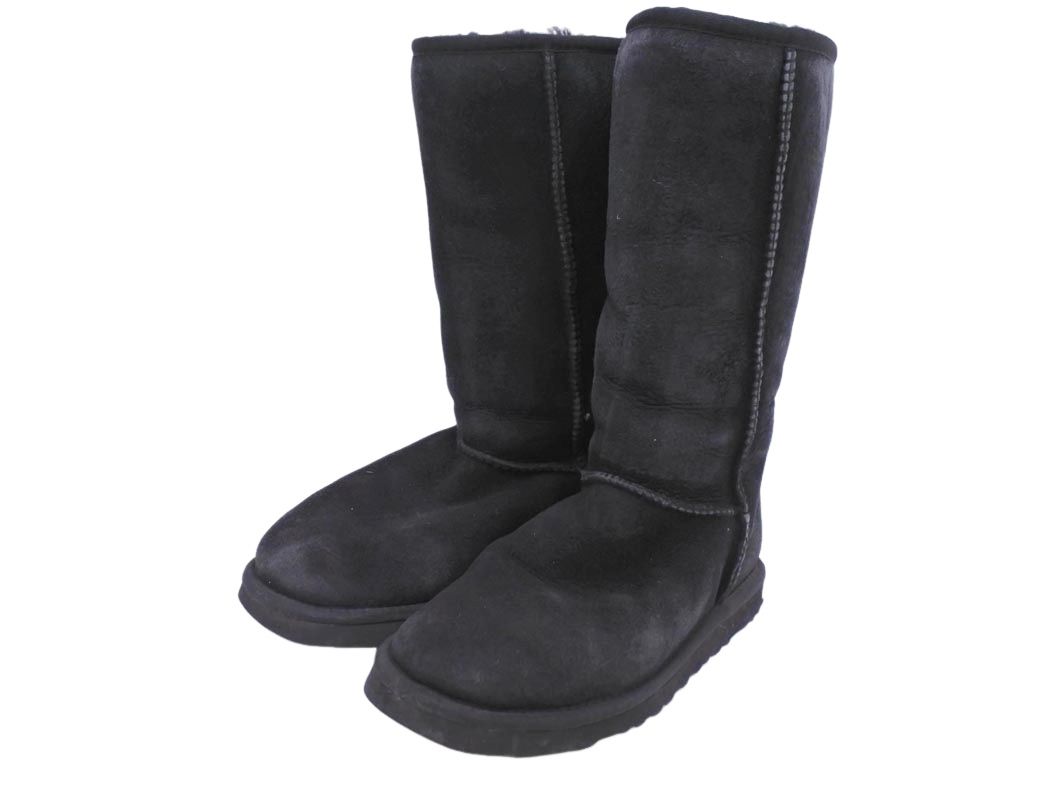 UGG Australia Classic Tall Mouton Boots Size 23cm/Black ◇■ Ladies