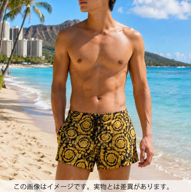 新品未使用 VERSACE(ヴェルサーチ) バロッコ スイムショーツ 水着 ABU05021A233170A7900