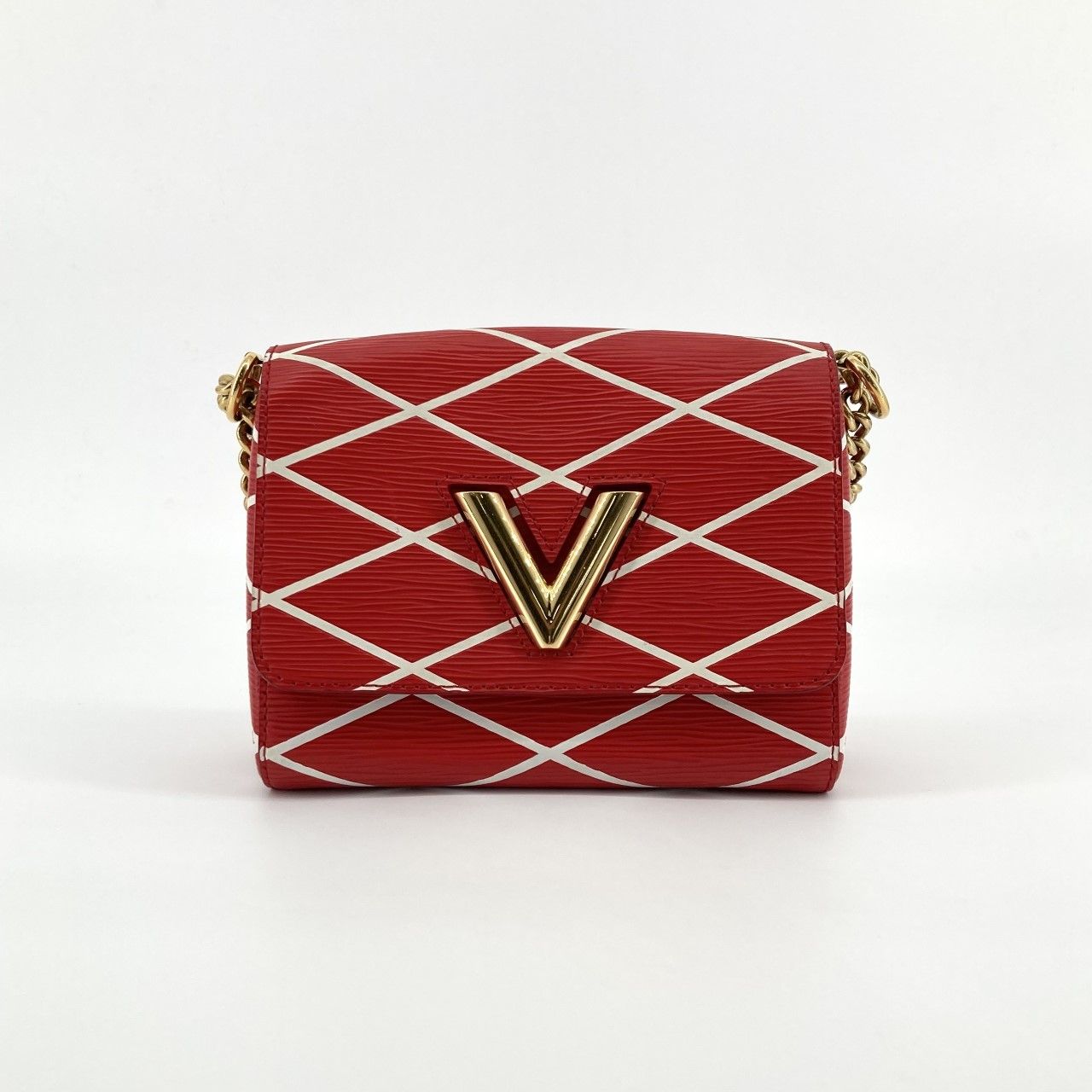 LOUIS VUITTON（ルイ・ヴィトン） ツイスト マルタージュ エピレザー M50118 ショルダーバッグ レッド×ホワイト×ゴールド