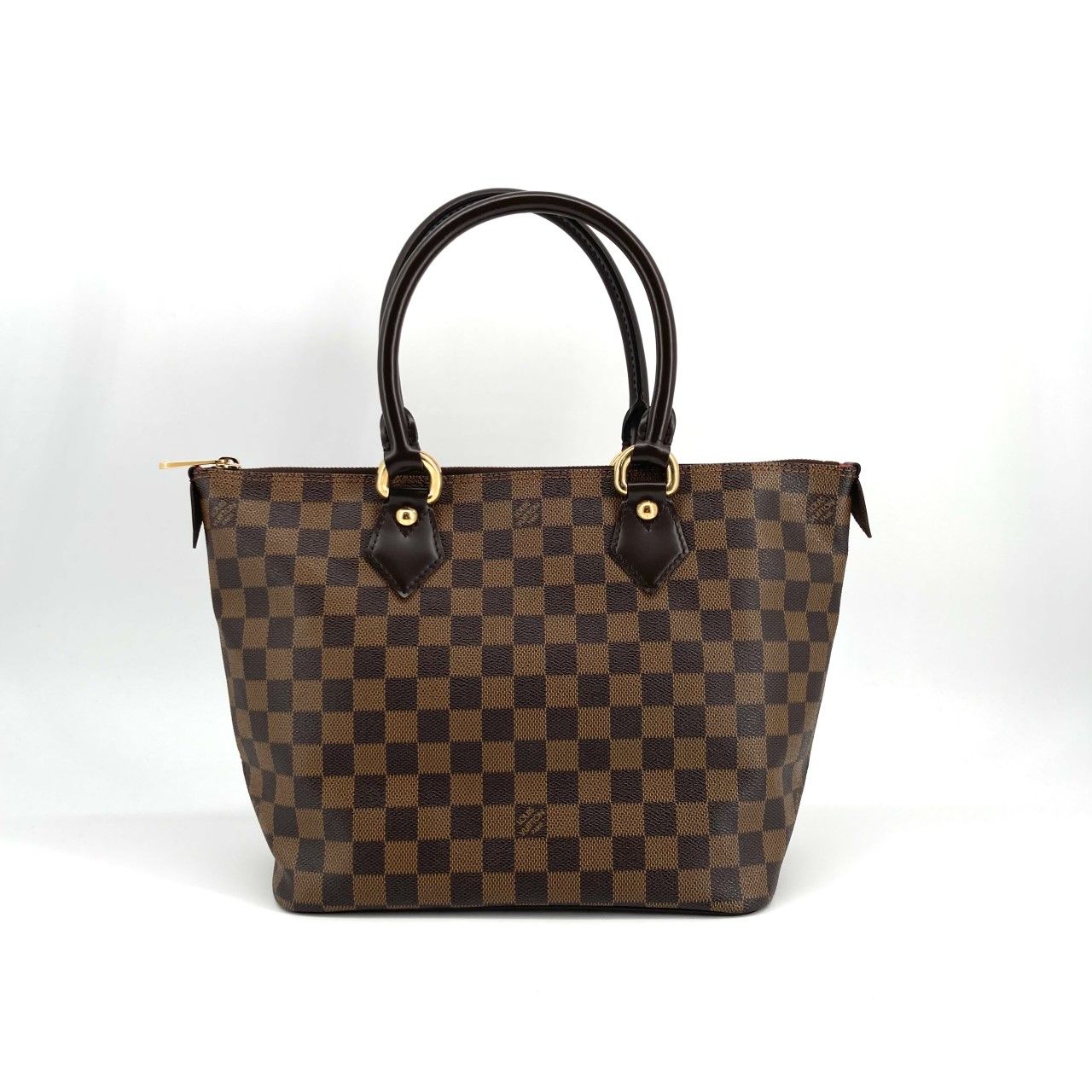 LOUIS VUITTON（ルイ・ヴィトン） ダミエ エベヌ サレヤPM レザー ゴールド金具 N51183 トートバッグ ブラウン