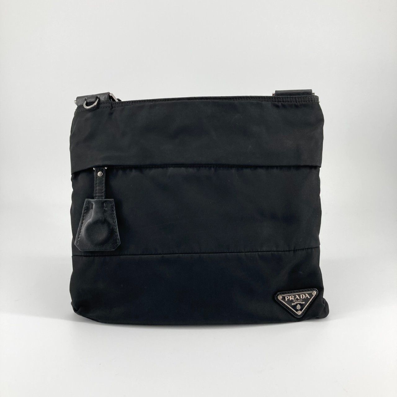 PRADA（プラダ） サコッシュ フラット ナイロン BT0741 ショルダーバッグ ブラック