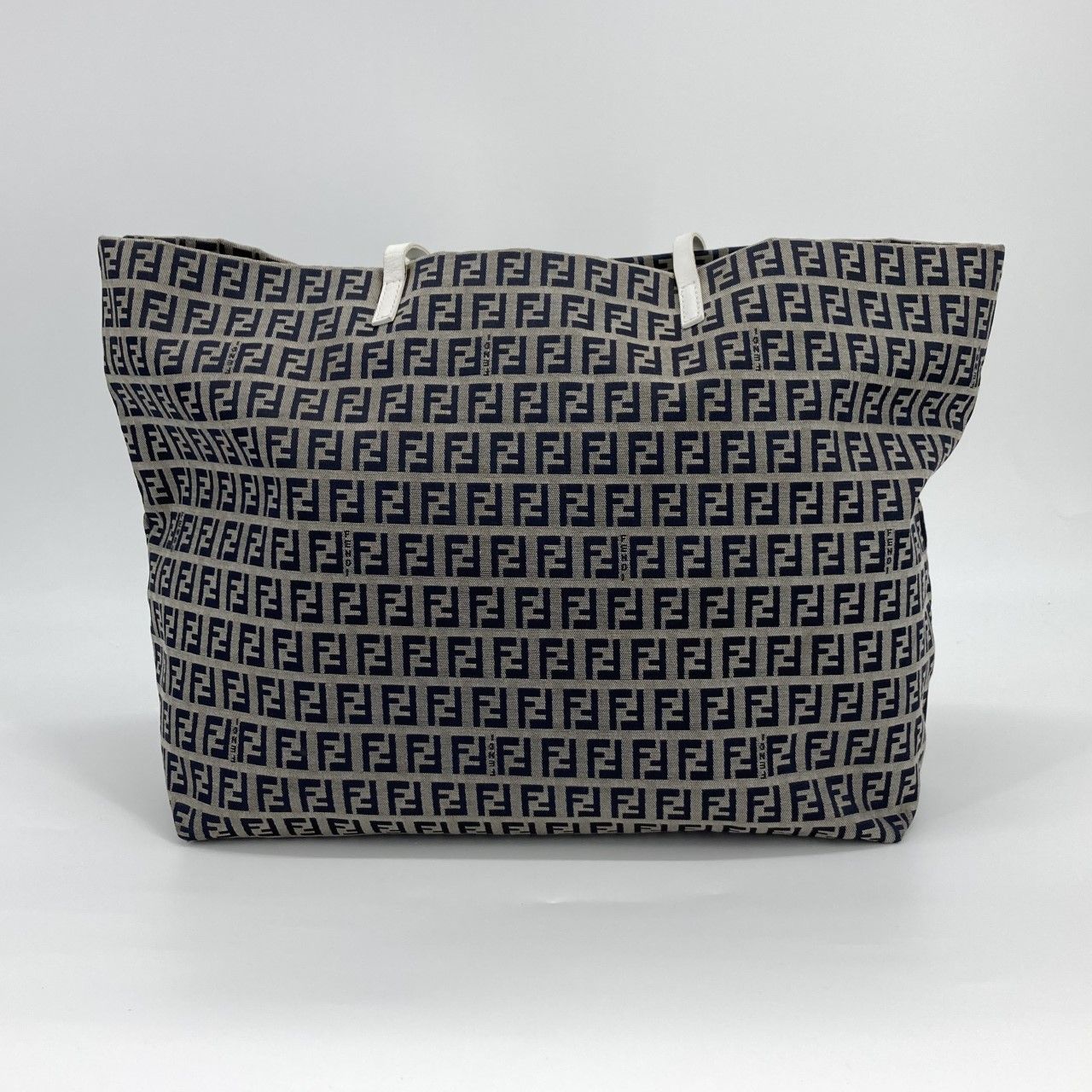 FENDI（フェンディ） ズッキーノ ズッカ柄 キャンバス 8BH025 トートバッグ ブラウン