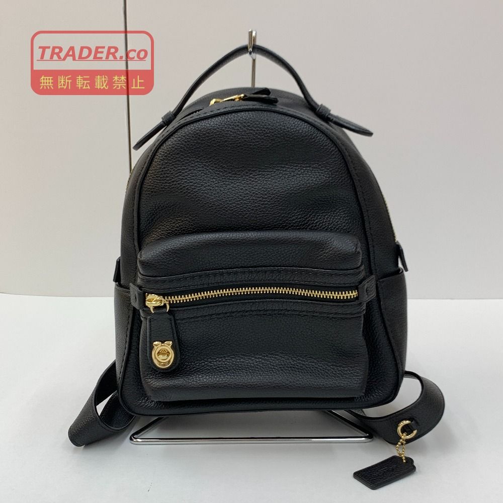 04w7776▽※【中古】COACH コーチ COACH 31032　ポリシード ぺブル キャンバス バックパック リュック ブラック【八王子店】 8,880円