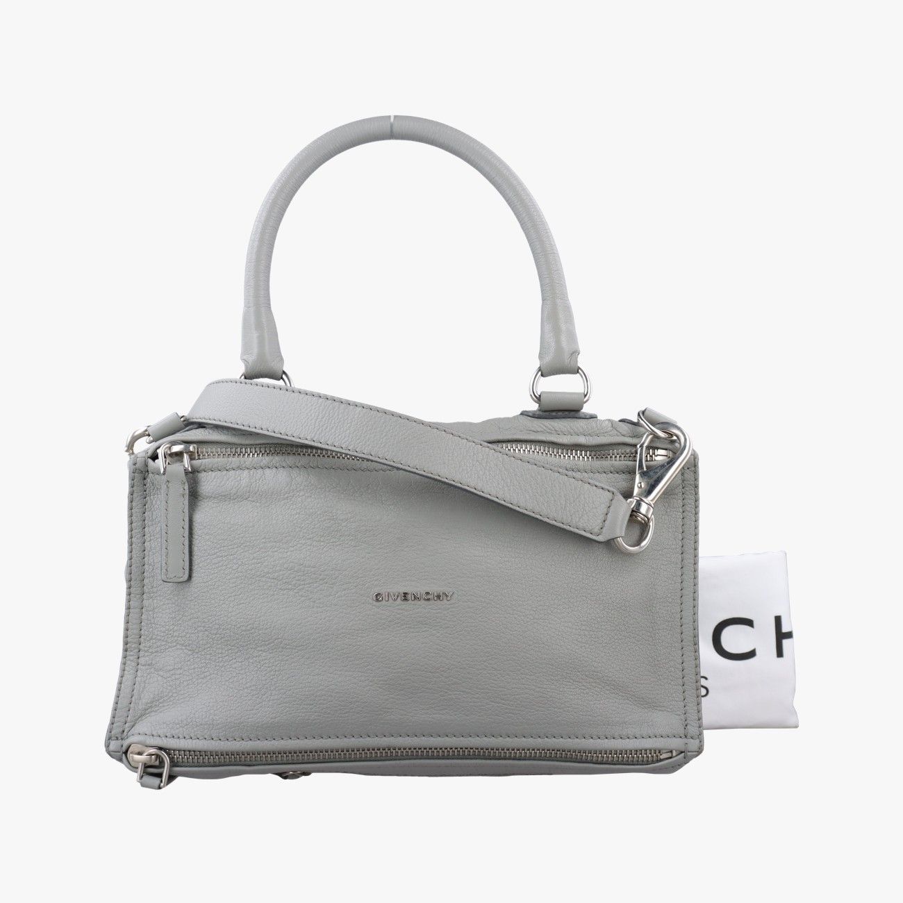 ジバンシーGivenchyパンドラ グレー レザー EF G 0155 26,000円