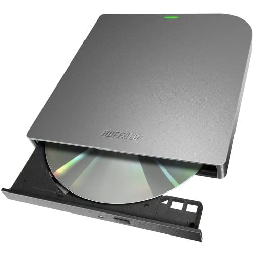 バッファロー USB3.2(Gen1)/3.0 外付け Mac 対応 DVD/CDドライブ バスパワー DVSM-PMV8U3-GY/N★ 7,121円