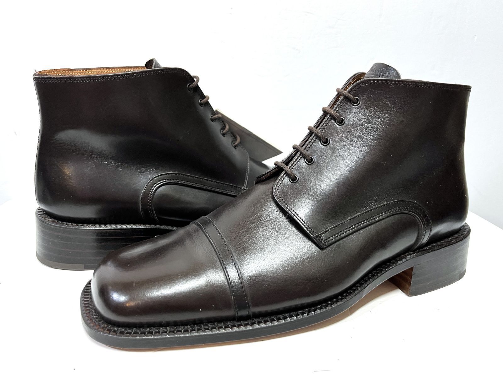 ■UK8(26.5cm)◆90s ヴィンテージ デッドストック フランス製 Paraboot｜パラブーツ スクエアトゥ チャッカブーツ KWY 39,325円