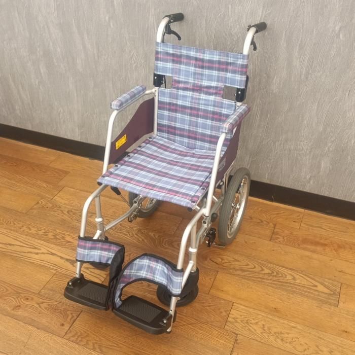 ミキ 車いす ブルー 中古SKT-1（介助） クリーニング済み