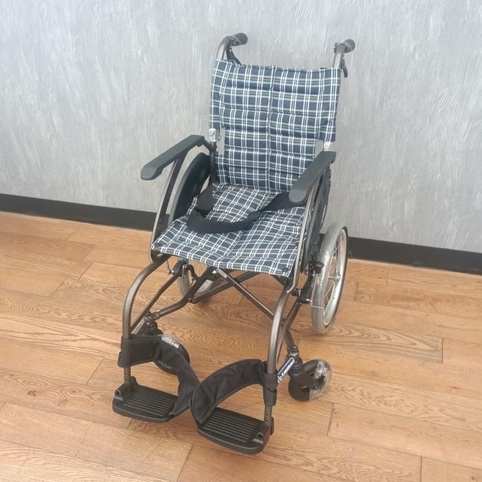 カワムラサイクル 車いす ブルー 中古WA16-40A-A13 クリーニング済み