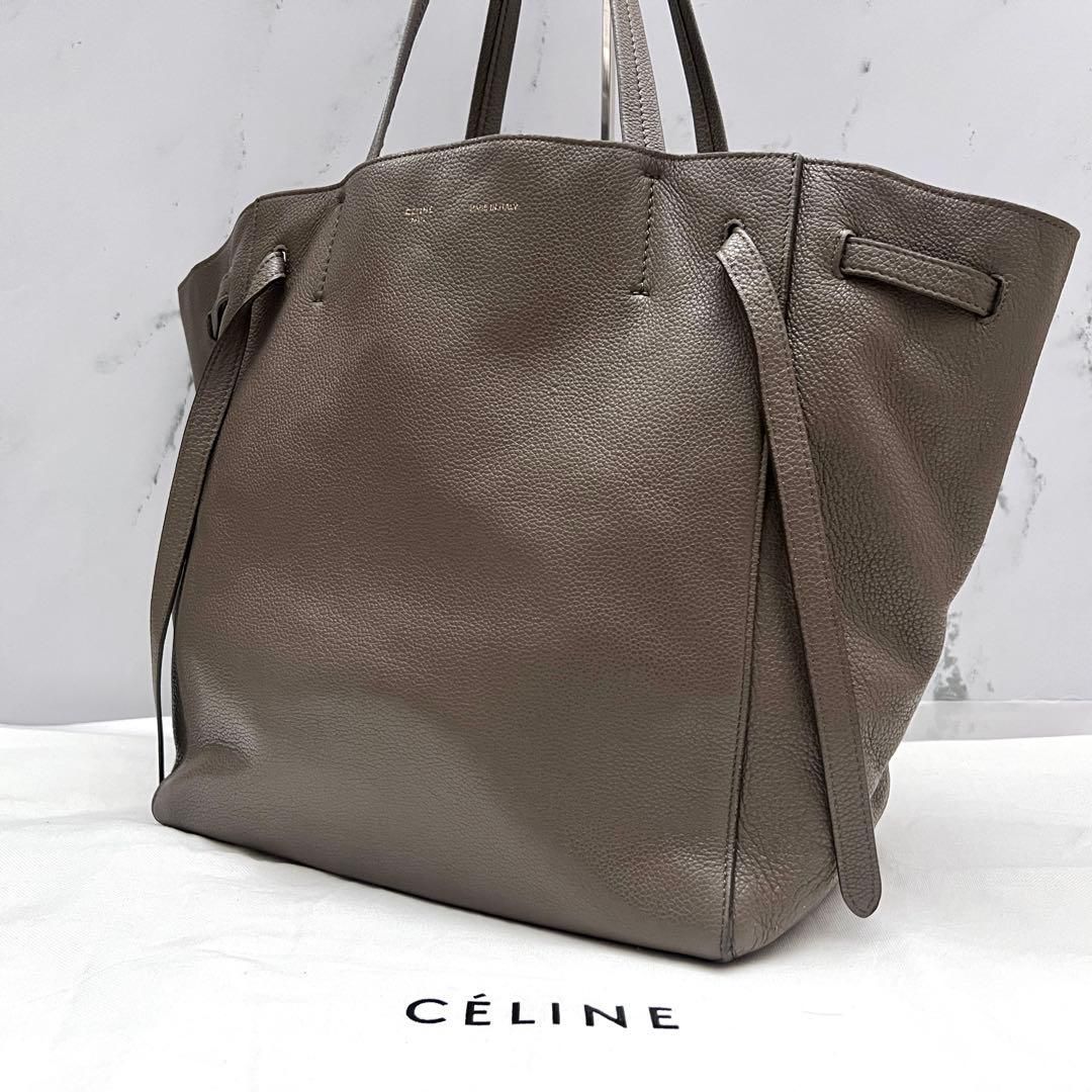 ◇美品◇セリーヌ　カバファントムスモール　旧ロゴ　トープ　大容量トート　レザー 47,800円