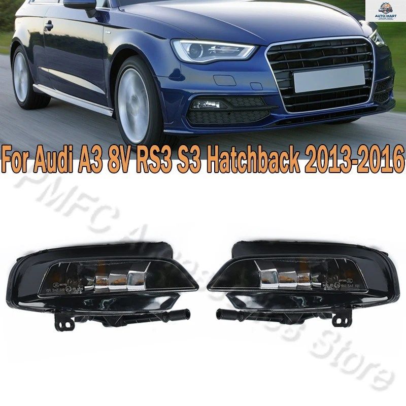 PMFC フロントバンパーフォグランプアセンブリ ドライビングフォグライトランプ アウディ A3 8V RS3 S3 ハッチバック 2013 2014-2016 8V094