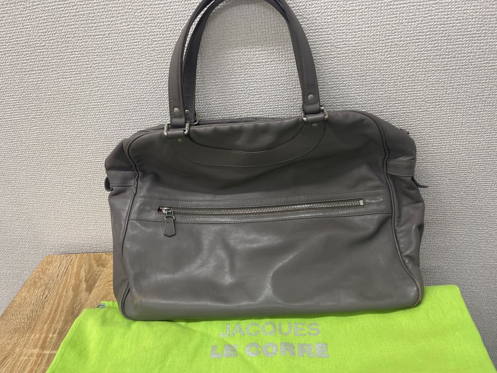 【保存袋付】JACQUES LE CORRE ジャックルコー リスボン レザーバッグ