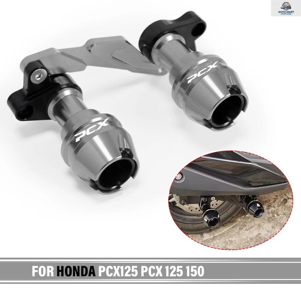 ホンダ PCX125 PCX150 オートバイフロントフォークホイールアクスルプロテクターアクスルエンドクラッシュボールマフラーパイプフレームス