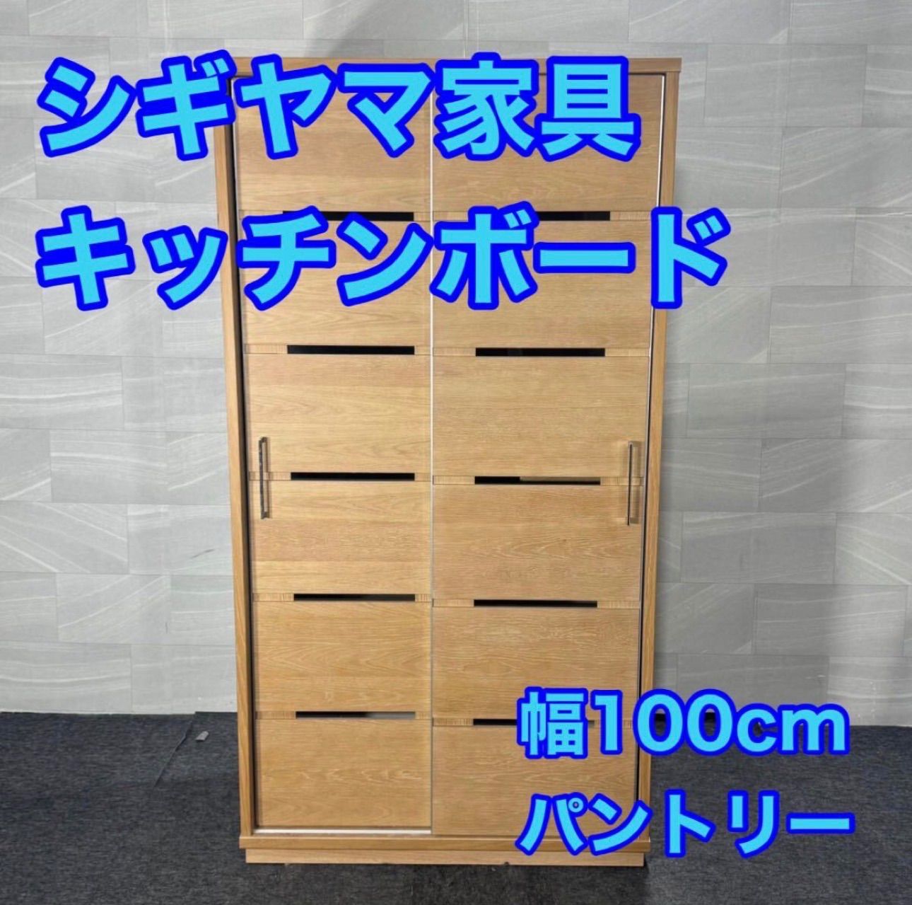 シギヤマ家具 キッチンボード 食器棚 パントリー 幅100cm d4992 シギヤマ家具工業 SAVONA 100 キッチン 収納 コンセント 大阪府