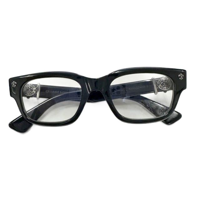 クロムハーツ CHROME HEARTS BANGADANG2 バンガダン2 BSフレア ウェリントン アイウェア 眼鏡 メガネ めがね 52□20-148 黒ブラック ブランド古着ベクトル 中古☆AA★▲■260827 55,055円