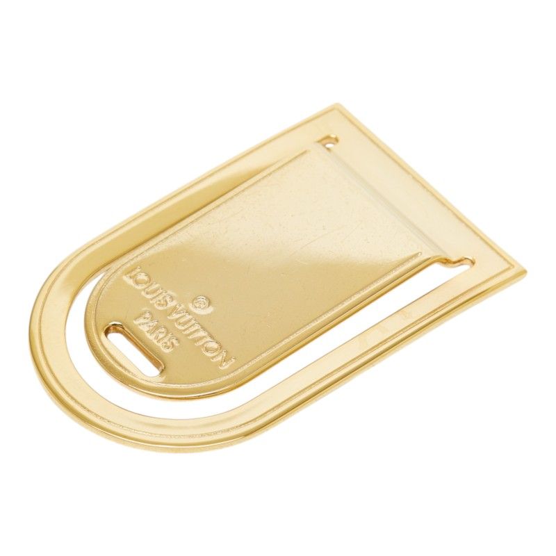 ルイ ヴィトン パンス ア ビエ ポルトアドレス マネークリップ M64690 ゴールド メッキ メンズ LOUIS VUITTON【1-0285673】