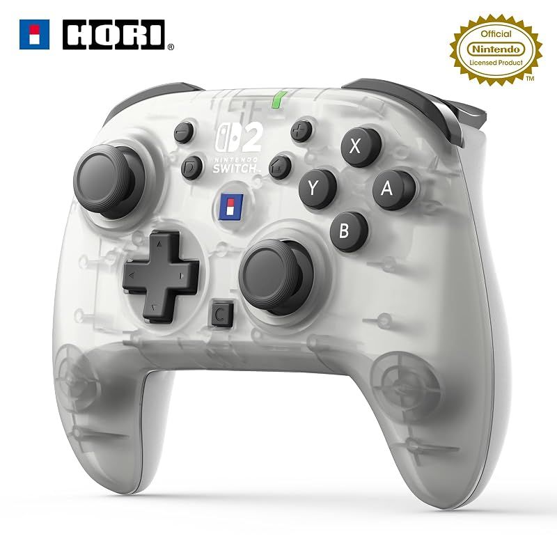【新品】 【任天堂ライセンス商品】ワイヤレスホリパッド TURBO for Nintendo Switch 2 コントローラー フロストホワイト【Switch2・Switch両対応】【連射/連射ホールド機能搭載】 1