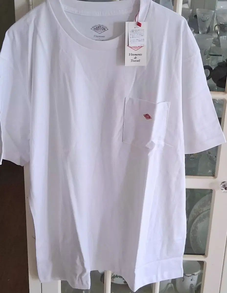 ダントン ポケット 半袖 Tシャツ 白