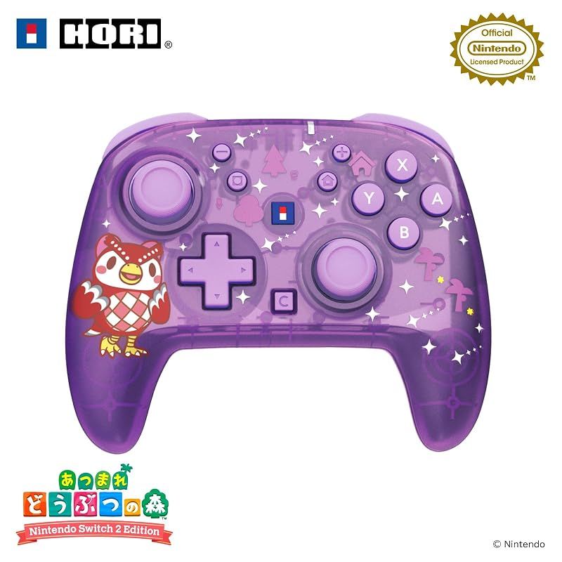 【新品】 【任天堂ライセンス商品】あつまれ どうぶつの森 ワイヤレスホリパッド TURBO for Nintendo Switch? 2 フーコと星降る夜【Switch2・Switch両対応】【連射/連射ホールド機能搭載】 1