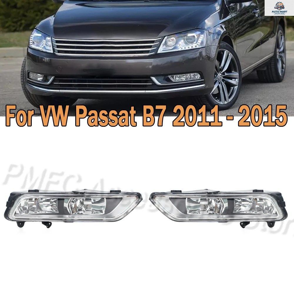 フォグランプ フロントバンパー フォグランプ バルブ付き フォグランプアセンブリ VW パサート B7 2011 - 15 3AA941661B 3AA941662B