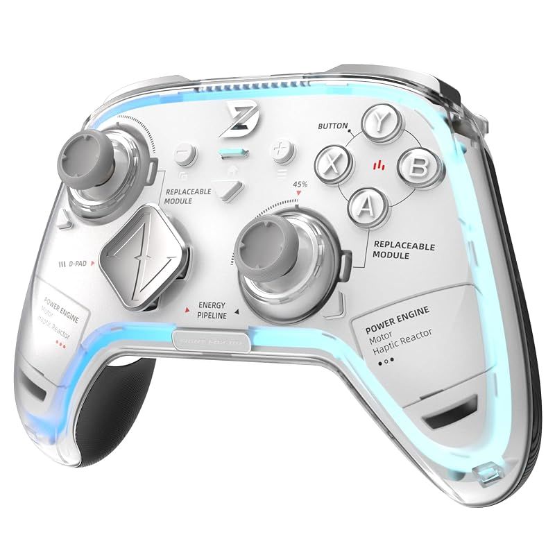 【新品】 ZD Ultimate Legendワイヤレスコントローラ、デフォルトではGinFull TMRジョイスティック、ホール効果トリガ、最大8 kポーリングレート、<1 ms超低遅延、モジュール化設計、RGBランプバー、互換PC/NS 2/Andro 1