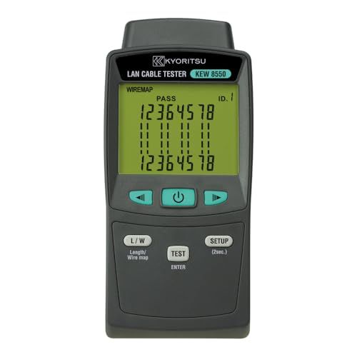 共立電気計器 (KYORITSU) LANケーブルテスタ （ワイヤマップ、ケーブル長、ケーブル探査）KEW 8550送料無料 f16ed014