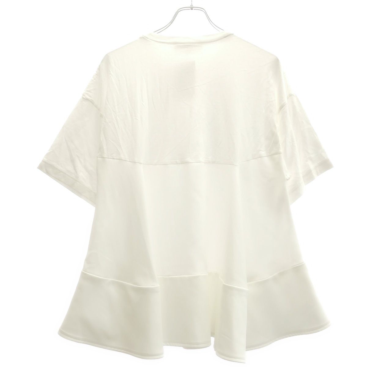 ENFOLD エンフォルド　FLARE DOCKING T-SHIRT ホワイト ENFOLD エンフォルド 26SS FLARE DOCKING T-SHIRT フレアドッキングT