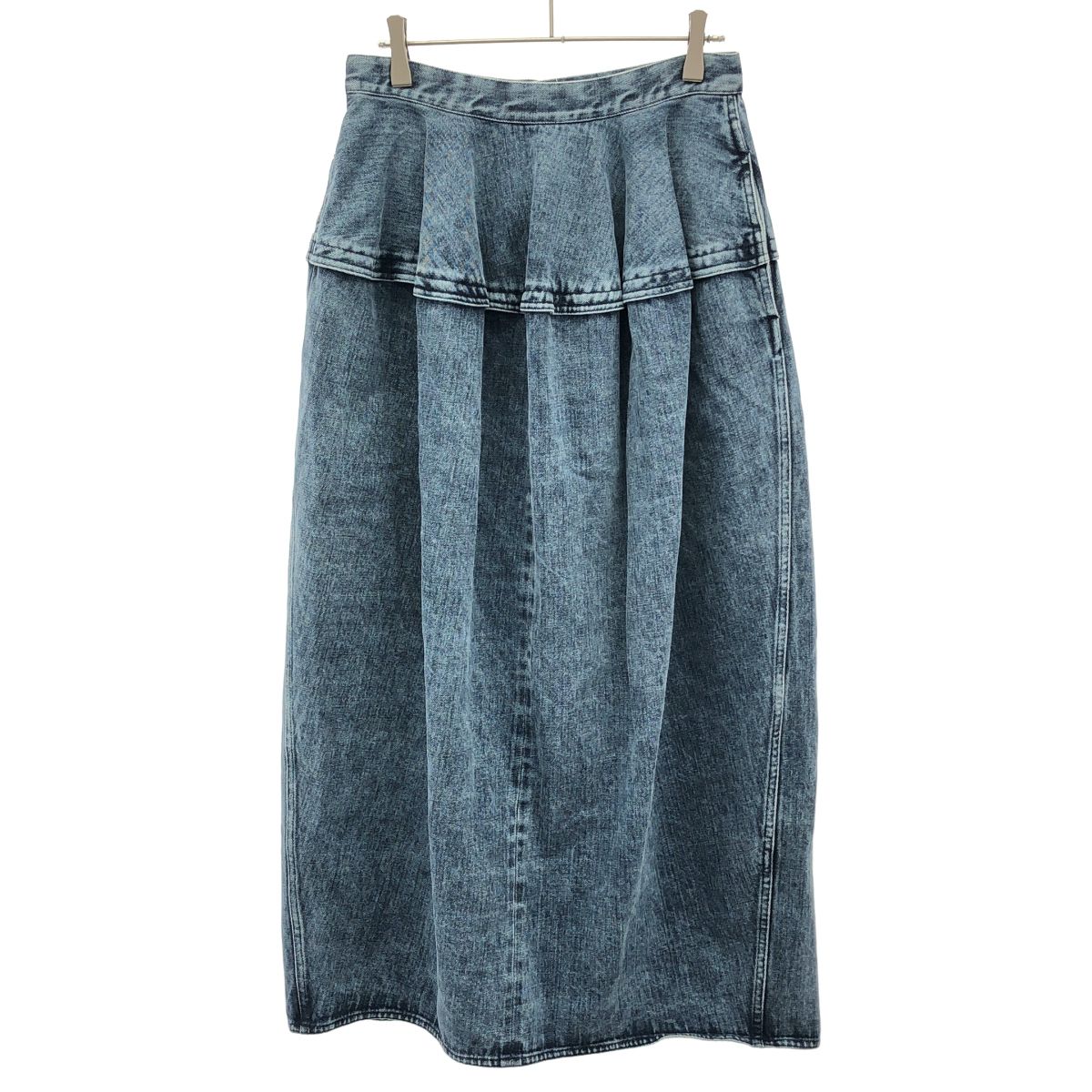 BOWTE バウト 25AW FRONT PEPLUM VOLUMINOUS DENIM MAXI SKIRT デニムスカート 252-05-0001 インディゴ 0 23,220円