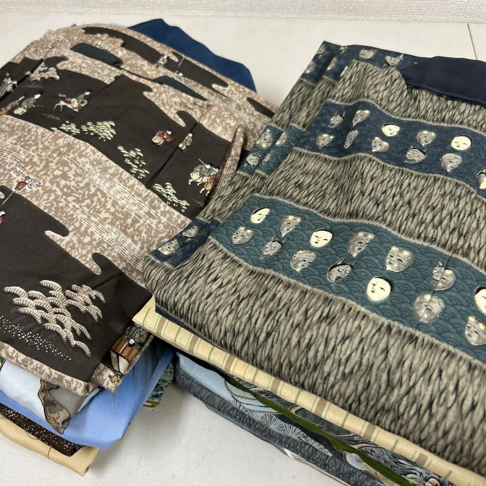 メンズ 長襦袢 16着 まとめ売り リメイク材料 Y-1696