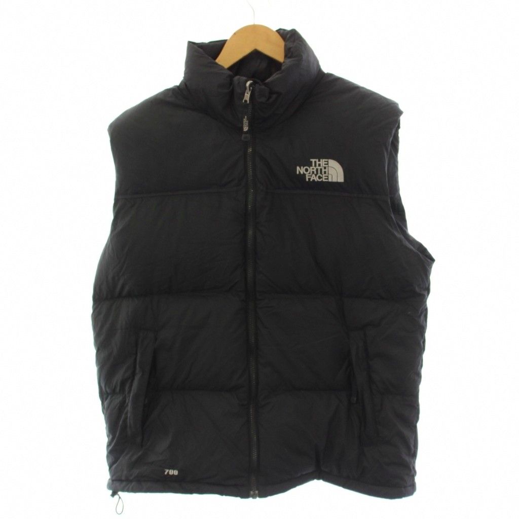 ザノースフェイス THE NORTH FACE ダウンベスト ジャケット ジップアップ ナイロン L 黒 ND01587 /BM