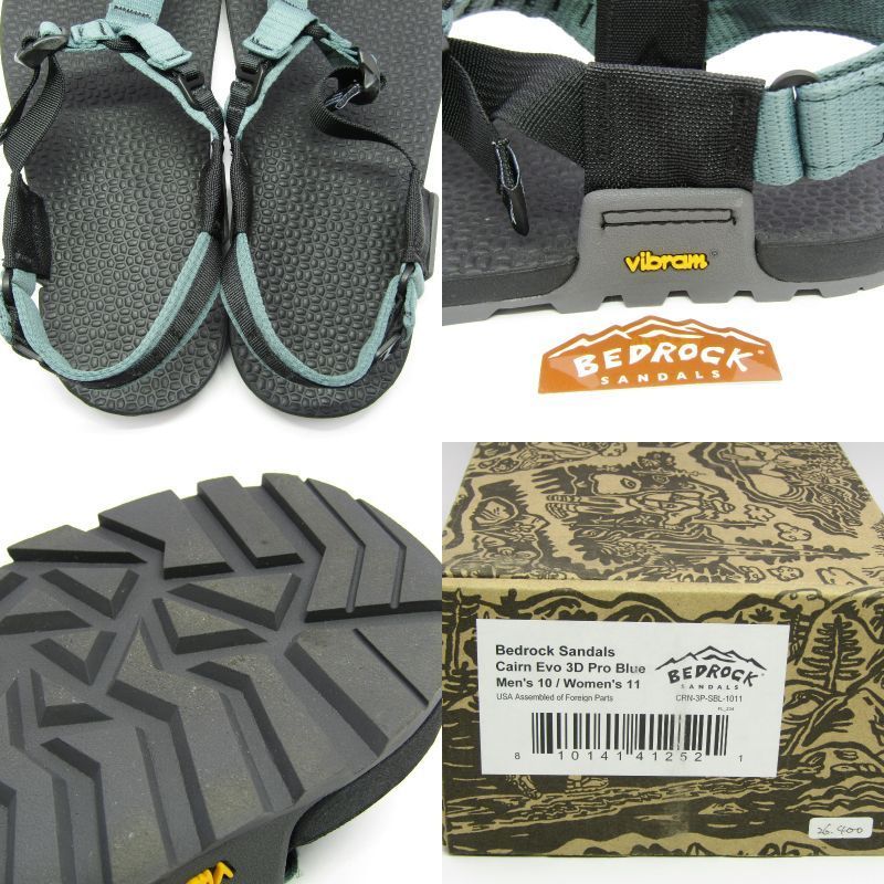 未使用 Bedrock sandals ベッドロックサンダル 10 Cairn EVO 3D Pro ケルンエヴォ3Dプロサンダル CRN-3P Slate Blue 88000246