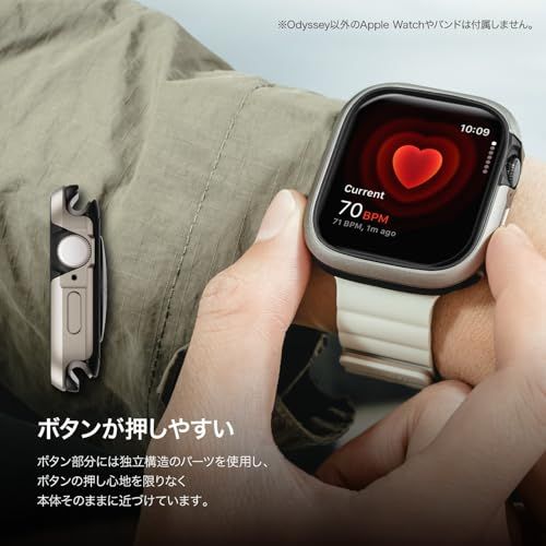 【MagEasy】 アップルウォッチ 対応 カバー 耐衝撃 米軍 MIL規格 準拠 アルミ × ソフト TPU 保護 ケース 保護ケース [ Apple Watch 11 10 42mm AppleWatch Watch11 Watch10 対応 ] O Ju