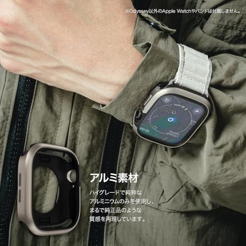 【MagEasy】 アップルウォッチ 対応 カバー 耐衝撃 米軍 MIL規格 準拠 アルミ × ソフト TPU 保護 ケース 保護ケース [ Apple Watch 11 10 42mm AppleWatch Watch11 Watch10 対応 ] O Ju