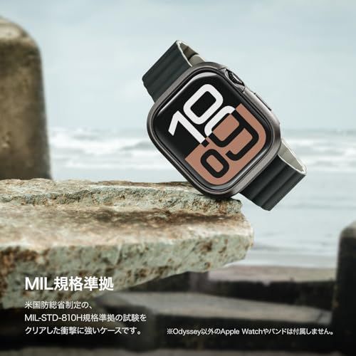 【MagEasy】 アップルウォッチ 対応 カバー 耐衝撃 米軍 MIL規格 準拠 アルミ × ソフト TPU 保護 ケース 保護ケース [ Apple Watch 11 10 42mm AppleWatch Watch11 Watch10 対応 ] O Ju
